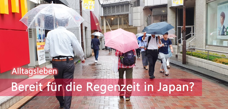 Regenzeit in Japan